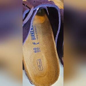 Purple Birkenstocks 40 Women